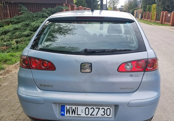 Seat Ibiza cena 2799 przebieg: 262250, rok produkcji 2004 z Warszawa małe 232